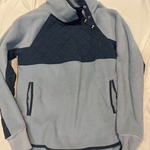 Asymmetrical Snap Up Fleece
